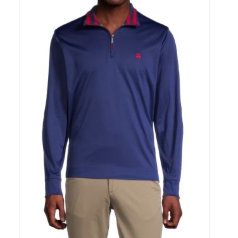 BROOKS BROTHERS
Logo Quarter-Zip Pullover Size‎ Small NWT